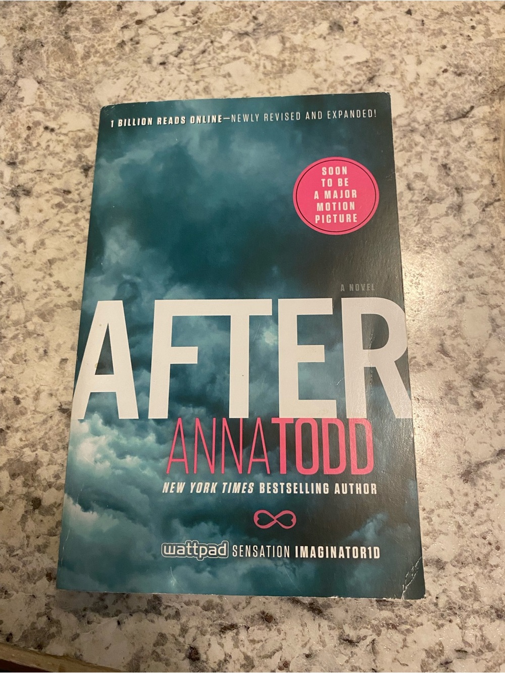 After by — Teal and Pink Paperback Cover Art Print